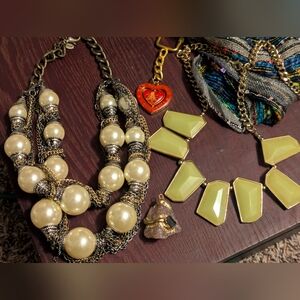 Huge New & Used Jewelry Collection-Necklaces Rings Bracelets Etc